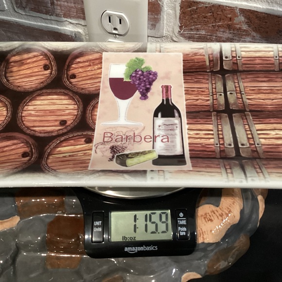 T. Limoges Design In France - Ceramic Crafted Serving Tray - Barbera Wine Cheese - Picture 9 of 9